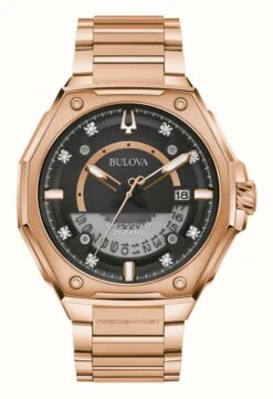 Bulova Precisionist X Crystal Set / Rose Gold PVD Plated