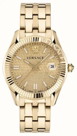 Versace GRECA TIME | Gold Dial | Gold PVD Steel Bracelet