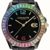 Coach Greyson Black Ceramic Rainbow Bezel Watch -Festinest Zone product107154 7564 cropped.jpg.thumb FFFCFA 625x1000