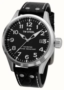 TW Steel Men's Volante | Black Dial | Black Leather Strap -Festinest Zone product107388 9826 cropped.jpg.thumb FFFCFA 711x1000