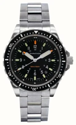 Marathon Jumbo Diver's Quartz (JSAR) | Stainless Steel Bracelet | Marathon Clasp