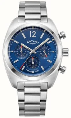 Rotary Men's Avenger Sport | Chronograph | Blue Dial | Stainless Steel Bracelet