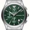 Emporio Armani Men's | Green Chronograph Dial | Stainless Steel Bracelet -Festinest Zone product111594 8514 cropped.jpg.thumb FFFCFA 573x1000
