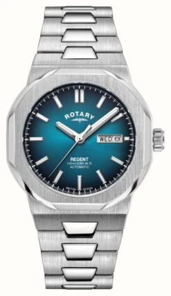 Rotary Regent | Blue Dial | Stainless Steel Bracelet