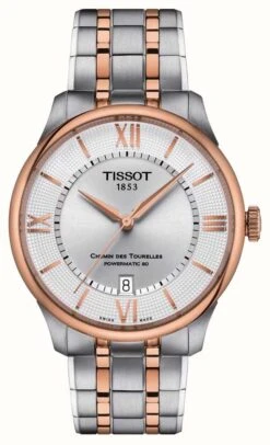 Tissot Chemin Des Tourelles | Powermatic 80 | Silver Dial | Two Tone Stainless Steel Bracelet