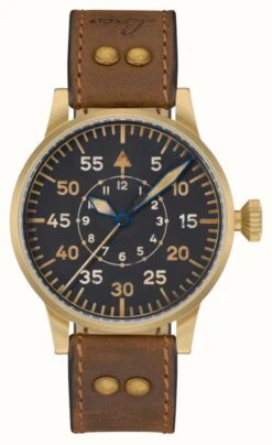 Laco Paderborn Bronze Automatic (42mm) Black Dial / Brown Leather