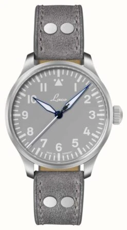 Laco Augsburg Grau 39 | Grey Dial | Grey Leather Strap