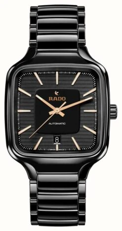 RADO True Square | Automatic | Black Dial | Black Ceramic Bracelet