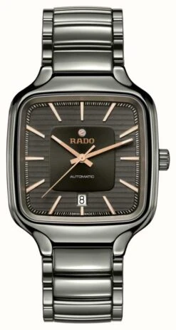 RADO True Square | Automatic | Grey Dial | Grey Ceramic Bracelet