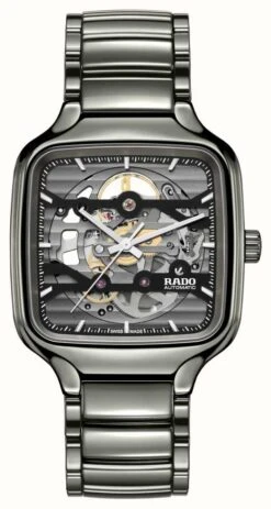 RADO True Square Skeleton | Automatic | Plasma Ceramic Bracelet