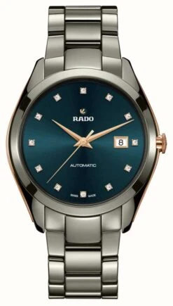 RADO HyperChrome Automatic Diamonds (42mm) Dark Turquoise Dial / Plasma High-Tech Ceramic