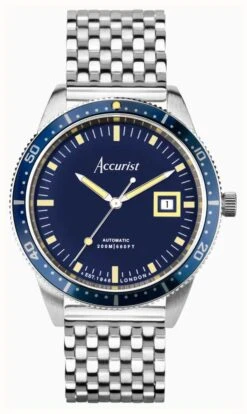 Accurist Dive Automatic (42mm) Blue Dial / Stainless Steel