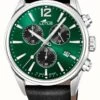 Lotus Men's Chrono (42mm) Green Dial / Black Leather Strap -Festinest Zone product123038 4826 cropped.jpg.thumb FFFCFA 628x1000