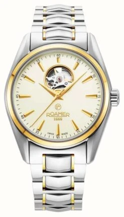 Roamer Searock Master Automatic Cream Dial Two Tone Stainless Steel