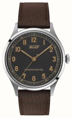 Tissot Heritage 1938 Automatic COSC (39mm) Anthracite Dial / Brown Leather