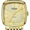 Rotary Men's Windsor Gold PVD Plated