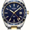 Rotary | Men's | Stainless Steel Two-Tone Strap | Blue Dial | -Festinest Zone product51487 0 8140 cropped.jpg.thumb FFFCFA 568x1000