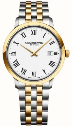 Raymond Weil Men's Toccata White Dial Two Tone Stainless Steel Bracelet