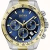 BOSS | Men's Hero Sport Lux | Two-Tone Bracelet | Blue Dial | -Festinest Zone product55036 1771 cropped.jpg.thumb FFFCFA 679x1000
