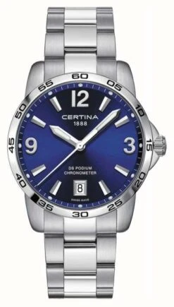 Certina Men's DS Podium | Chronomer | 40mm | Blue Dial |