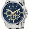Maserati Successo | Men's Two-Tone Bracelet | Blue Dial