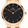 Daniel Wellington Iconic Link 28mm Rose Gold PVD Bracelet Black Dial -Festinest Zone product57709 9156 cropped.jpg.thumb FFFCFA 531x1000