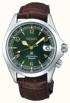 Seiko Prospex Men's Automatic Mechanical Alpinist | Brown Leather Strap