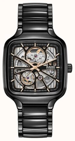 RADO True Square Skeleton Automatic | Ceramic Bracelet