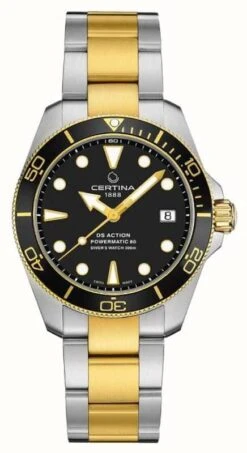 Certina DS ACTION Diver | 38MM | Powermatic 80 | Two Tone