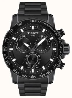 Tissot Supersport Chrono | Black Dial | Black PVD Steel Bracelet