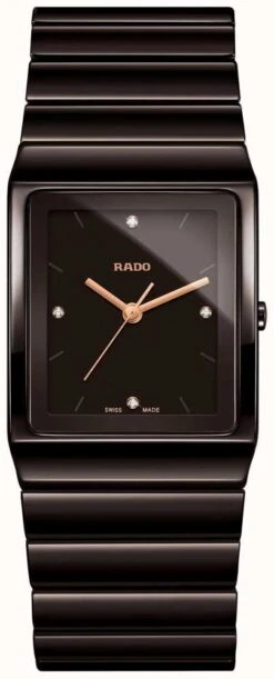 RADO Rado Ceramica L Jubile Men's Black Dial Black Ceramic