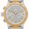 Nixon 51-30 Chrono | Silver / Gold | Two Tone Bracelet | Silver Dial -Festinest Zone product63013 8652 cropped.jpg.thumb FFFCFA 779x1000