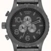 Nixon 51-30 Chrono | All Gunmetal | Gunmetal Steel Bracelet | Gunmetal Dial