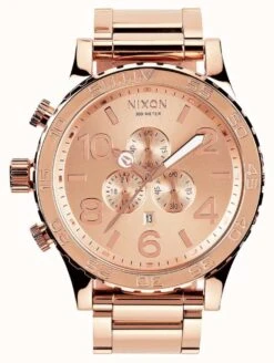 Nixon 51-30 Chrono | All Rose Gold | Rose Gold IP Bracelet | Rose Gold Dial | EX-DISPLAY