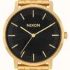 Nixon Porter | All Gold / Black Sunray | Gold IP Steel Bracelet | Black Dial -Festinest Zone product63112 7202 cropped.jpg.thumb FFFCFA 626x1000