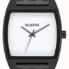 Nixon Time Tracker | Black / White | Black IP Steel Bracelet | White Dial -Festinest Zone product63427 7954 cropped.jpg.thumb FFFCFA 591x1000