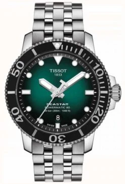 Tissot Seastar 1000 | Powermatic 80 | Green Dial | Stainless Steel