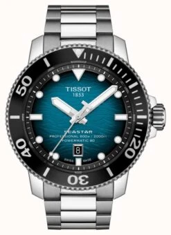 Tissot | Seastar 2000 Pro | Powermatic 80 | Turquoise Dial | Steel Bracelet |