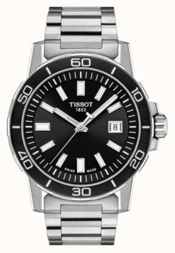 Tissot Supersport | Black Dial | Stainless Steel Bracelet
