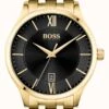 BOSS | Elite Business | Gold Bracelet | Black Date Dial | -Festinest Zone product72862 5798 cropped.jpg.thumb FFFCFA 602x1000