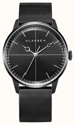 Klasse14 Disco Volante 40mm Black Milanese Mesh Bracelet