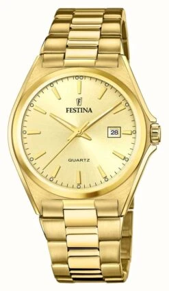 Festina Men's | Gold Dial | Gold PVD Plated Bracelet