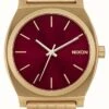 Nixon Time Teller Gold-Tone Oxblood Sunray Dial -Festinest Zone product82477 2828 cropped.jpg.thumb FFFCFA 596x1000