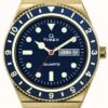 Timex Q Diver Inspired Gold Tone Case Blue Dial Gold Tone Band -Festinest Zone product82873 4395 cropped.jpg.thumb FFFCFA 590x1000