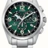 Citizen Men's Eco-Drive Green Dial Chronograph Solar Powered Metal Bracelet -Festinest Zone product89440 2225 cropped.jpg.thumb FFFCFA 650x1000