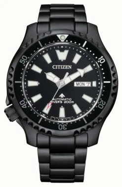Citizen Men's Automatic Black IP Stainless Steel Watch